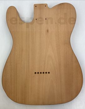 Body Mahagoni, 1-tlg., gefräst, Telecaster, Einzelstück #001